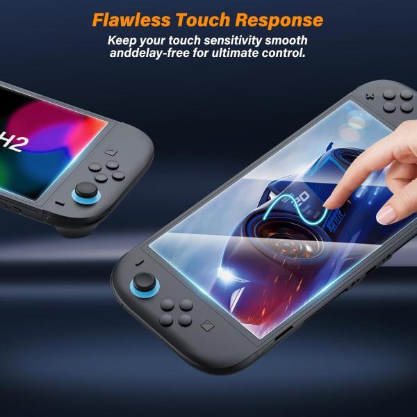 Anti-Glare & Blue Light Filter Tempered Glass Screen Protector for Nintendo Switch2 – Eye Protection, HD Clear, Bubble-Free