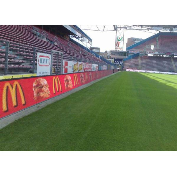IP65 Sports Perimeter LED Display High Brightness Stadium Billboard