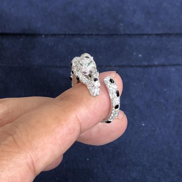 Car Tier High Quality 18K White Gold Ring Jewelry Natural Diamond Engagement Ring