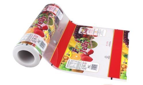 Custom printing packaging PE plastic film roll for food packaging plastic roll film laminating