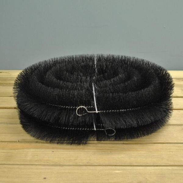 Black Bristle Color Gutter Cleaning Brush 4m Rolls 100mm OD For Gutter Protection