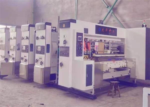 Corrugated Carton Box Printing Slotting Die Cutting Machine  Water Ink
