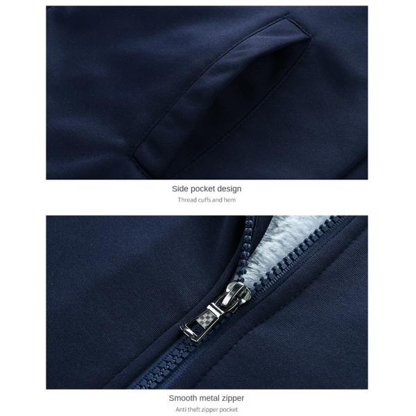 Thickened Hooded Sweatshirt and Portable Track Suit for Men's Outdoor Activities