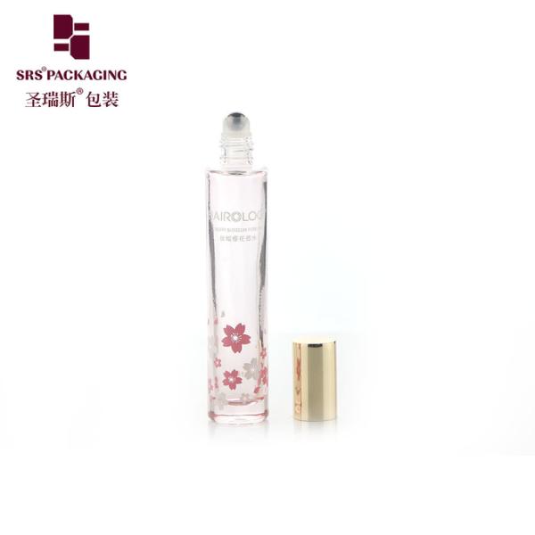 GB1-15ml Thick Bottom Molded Glass Roller Bottle Cosmetic Packing Aluminum Cap