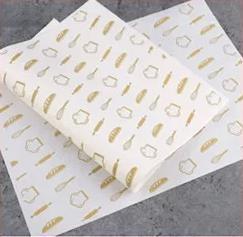 papel à prova de graxa branco do hamburguer 30g, papel de cera da prova de óleo para o empacotamento de alimento