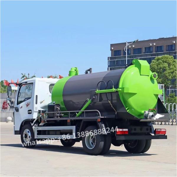 DFAC 6000 Litres Camion d'aspiration et de nettoyage de benne basculante   Aspiration d'égouts   Laveur haute pression