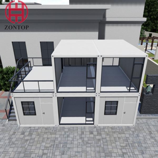 Zontop 2 Bedroom China Complete Low Cost Luxury Expandable Prefab Buildings Modular House Container Home