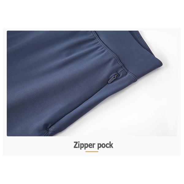 Skin Friendly Women'S Straight Leg Casual Pants Breathable With Zip Pocket