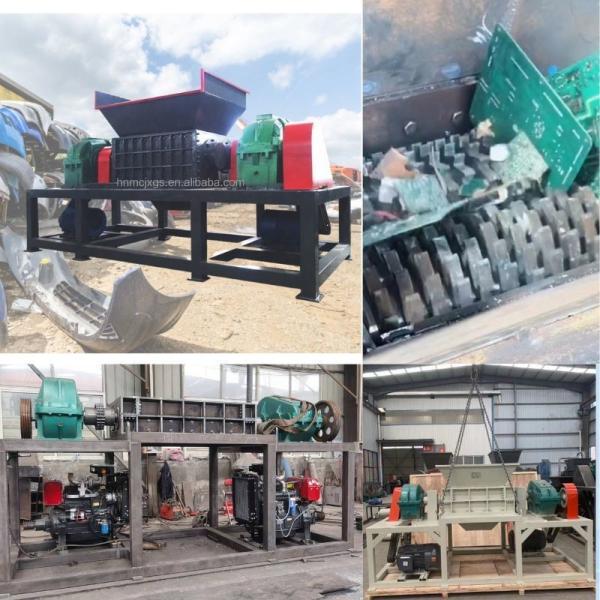 7000*3100*4000mm High Safety Level Double Shaft Shredder for Recycling Used Car Scrap