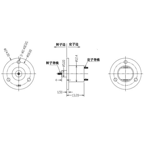 Hiscience 110V Slip Ring Manufacturers 4 Circuits High Voltage Slip Ring