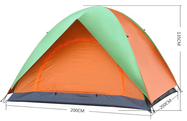 Tent Backpacking Dome Tent for Outdoor Family Camping Traveling Hiking Easy to Set Up and Waterproof Tent Camping(HT6016
