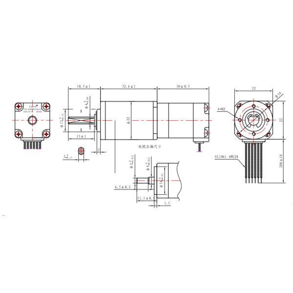 NEMA 8 18mNm 20mm микро- зацепил мотор шага DC Stepper мотора миниатюрный
