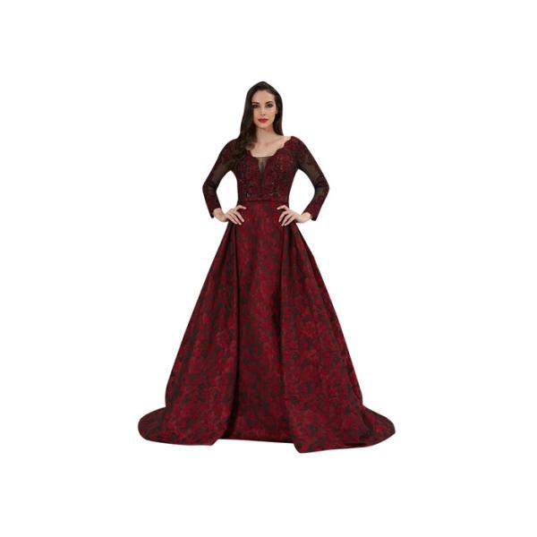 Customize High Class Muslim Wedding Dress , Maxi Party Dress Modest Muslim Dresses