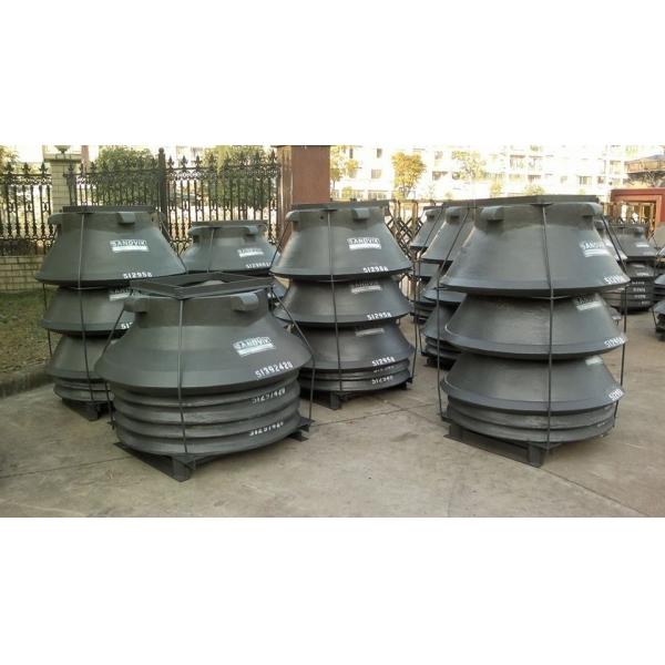 CH420 Cone Crusher Parts Mantle and Bowl Liner of Casting Processing Type Weight 999 KG