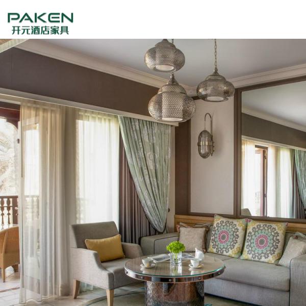 Король Размер Вилла Мебель коммерчески грецкого ореха деревянный