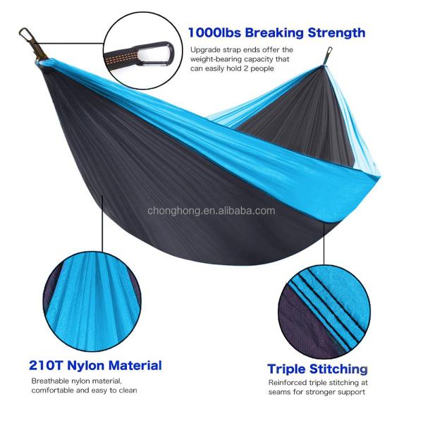 Outdoors Backpacking Survival or Travel Single & Double Parachute Hammocks/camping Hammock