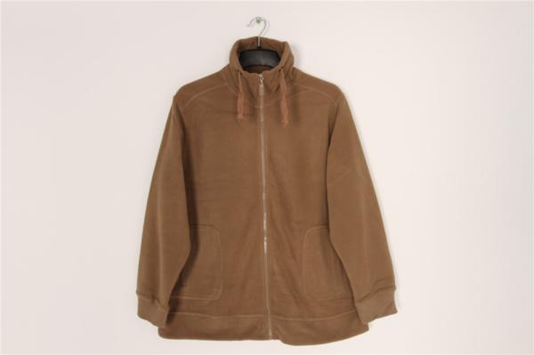 Ladies Sports Coats And Jackets Clothing Taupe Zip Up Fleece Jacket