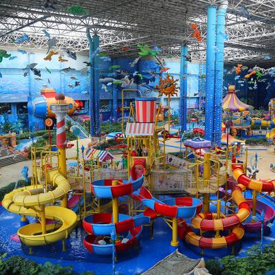 Commercial Outdoor Water Slide for Aqua Parks with High Capacity and Multi-Passenger Design