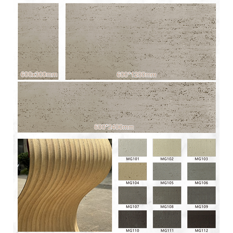 Rockcut Flexible Stone Cladding Artificial Travertine Soft Stone for Hotel