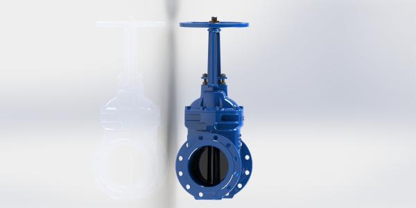 Flanged Connection EPDM Seal Water Gate Valve Low Pressure Loss