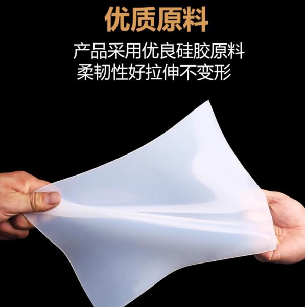Folha de borracha de silicone transparente resistente a altas temperaturas para fabricação de juntas e blindagem térmica
