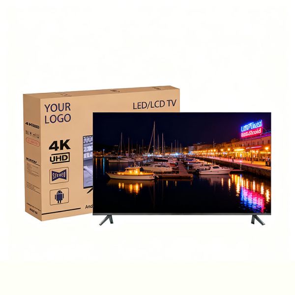 Original Brand New a Grade Flat Screen Frameless 32 43 50 55 65 75Inches Smart TV 2k 4K Google Android Wireless WiFi