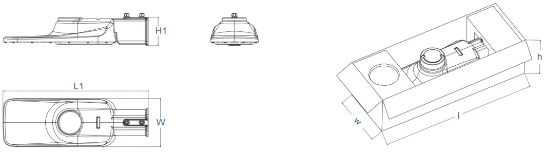 Защита от перенапряжения фотоэлементов Dali Dimming LED High Way Lighting LED Parking Lot Street Light 30W 50W 150W 200W 300W