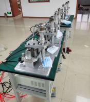 Máquina de soldadura controlada do laço da orelha da máscara do tela táctil do PLC para a máscara protetora médica