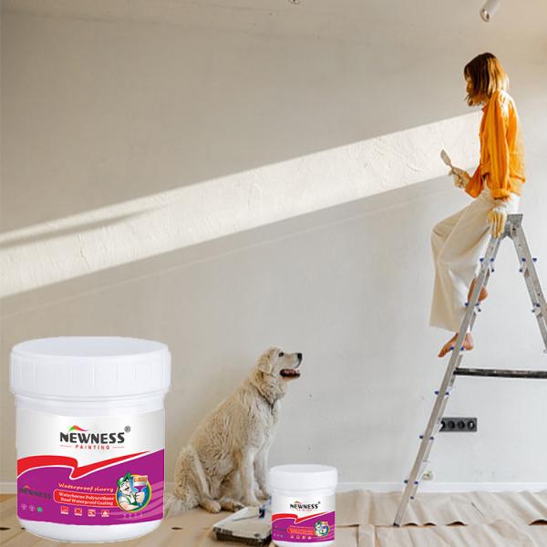 Prevent Formaldehyde with Waterproof Cement-based Paint by Brush Application Method