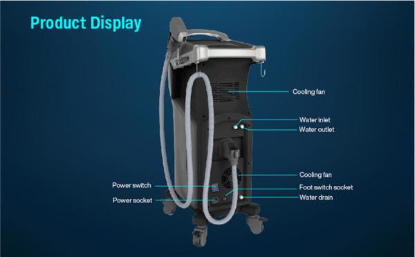 1800W 808nm Diode Laser Hair Removal Machine12 Laser Bar diode ice laser