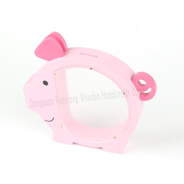 Customizable Wooden Coin Bank for Kids Durable Money Saving Jar for Boys and Girls Ideal for Room Decor and Gift Giving