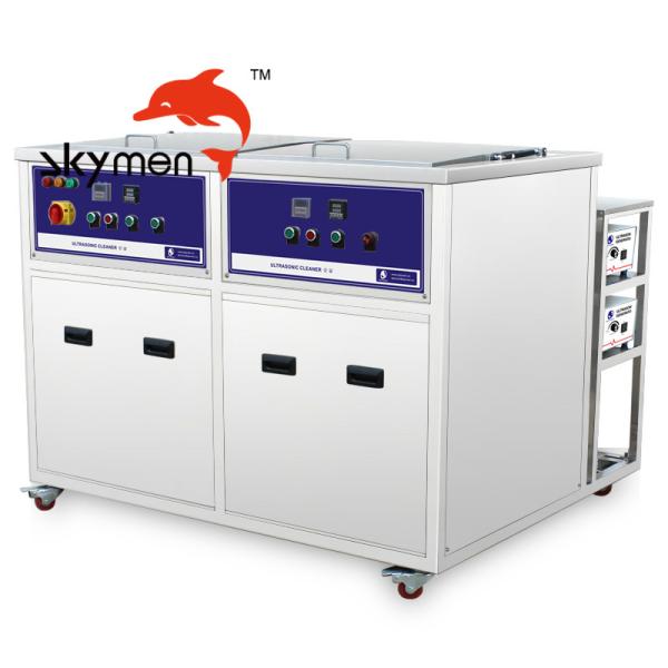 77L botellas del limpiador 1200W/bandeja ultrasónicas industriales del horno con el sistema de sequía 28/40KHz