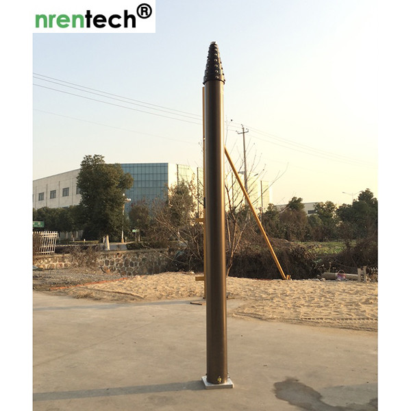 15m pneumatic telescopic mast-NR-2750-15000-30 for mobile antenna mast tower-aluminum telescoping mast