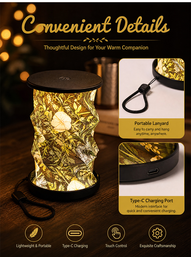 cordless table lamp Soft Warm Light Lantern – Enhance Your Dining Table or Outdoor Party 