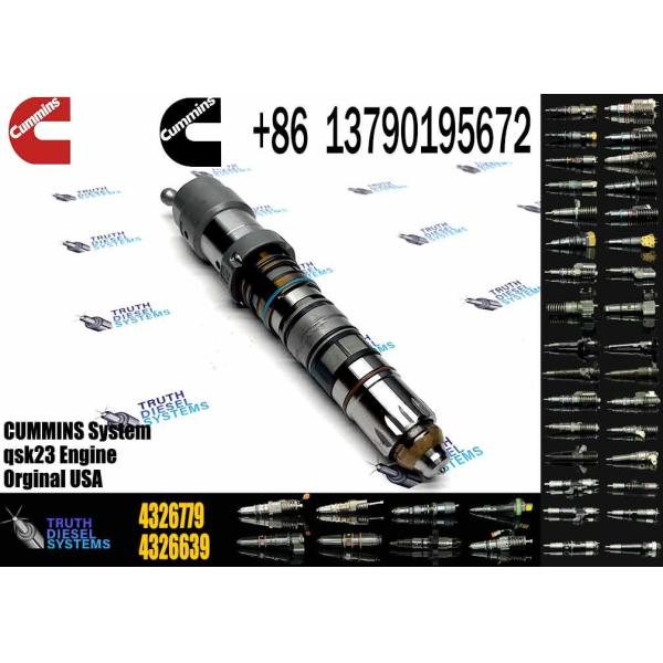Auténtico camión de descarga de maquinaria de ingeniería inyector de combustible 4326639 4954801 4921360 4088430 para K78 QSK78 Motor