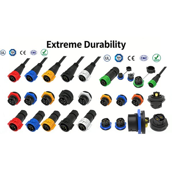 M25 Male Female Bulkhead Connector Quick Release 5 Pin Panel Mount Connector