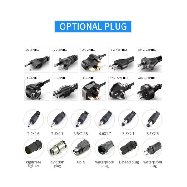 Desktop Connection Pump DC Power Supply Jack C6 C8 C14 Socket Adapter 12V 19V 24V 100W AC DC Adaptor