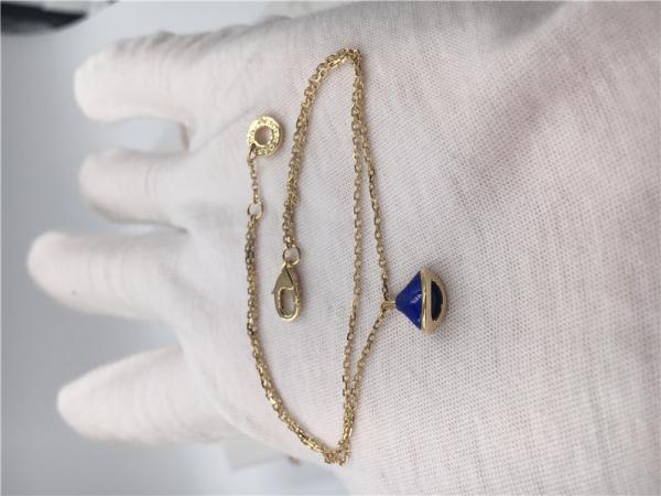 18K Yellow Gold Luxury Jewelry Jewelry Divas Dream Bracelet BR857290 With Lapis Lazuli