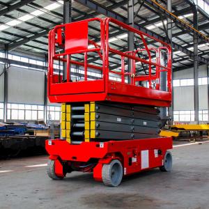 Plateforme élévatrice à ciseaux automotrice électrique hydraulique 12m Capacité de charge 320kg