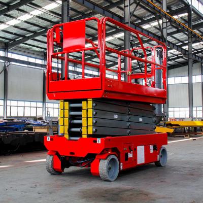 Electric Hydraulic Self-propelled Scissor Lift Platform 12m 320kg Load Capacity