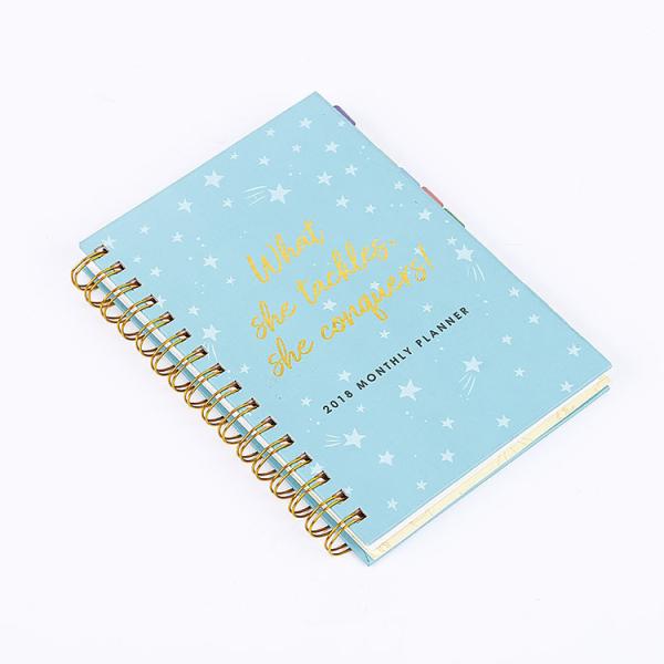 Custom Planner Agenda Spiral Composition Notebook For School Exercise