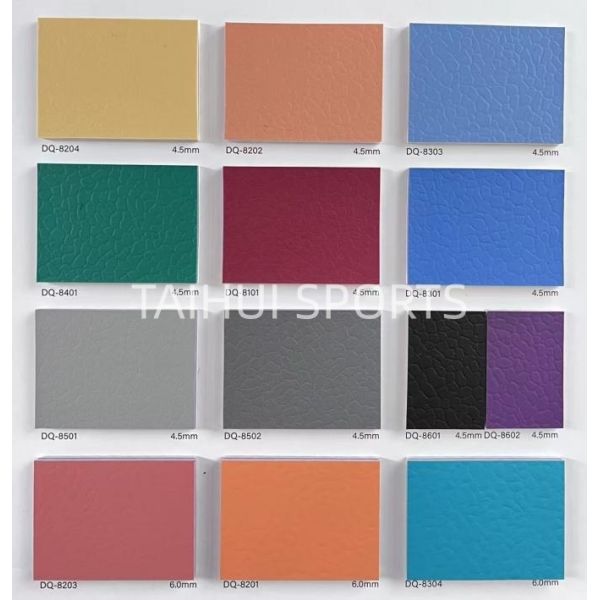 Eco-Friendly Anti-Slip Shock Absorption PVC Vinyl Sport Flooring for Indoor Courts