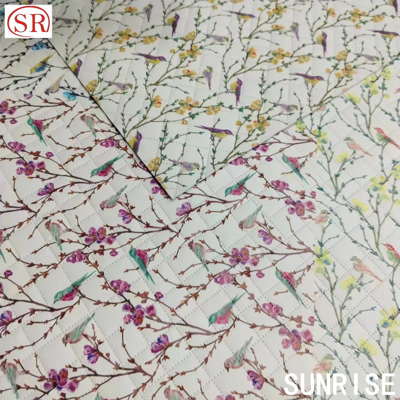Customize Print PVC Artificial Leather Flower Printed PVC Faux Leather for Cars Seat