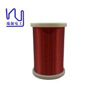 Esmalte de ligamento do cobre do ar quente de cor vermelha do fio 2uew155 do auto feito sob encomenda de 0.08mm
