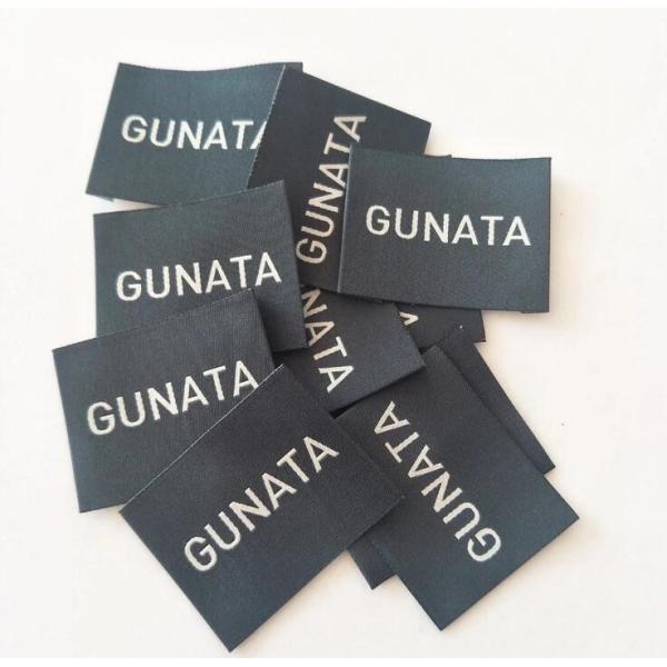 Adhesive Iron On Woven Labels For Clothing T - Shirt OEM / ODM Design