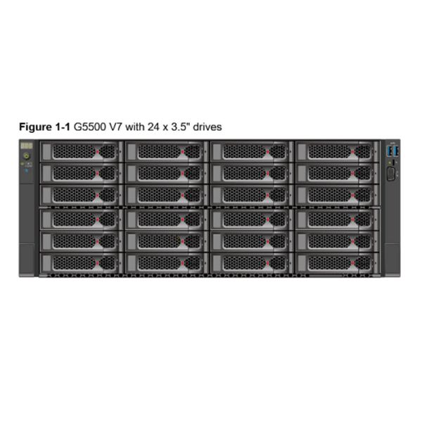 Original FusionServer G5500 V7 AI Server 8x NVIDIA/AMD GPU Support 4th Gen Xeon Scalable 3TB DDR5 RAM High-Performance Computing