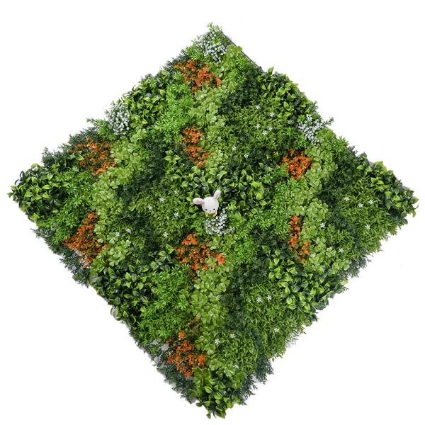 Faux Ivy Artificial Green Walls Covering Boxwood Hedge Backdrop Grass Panel