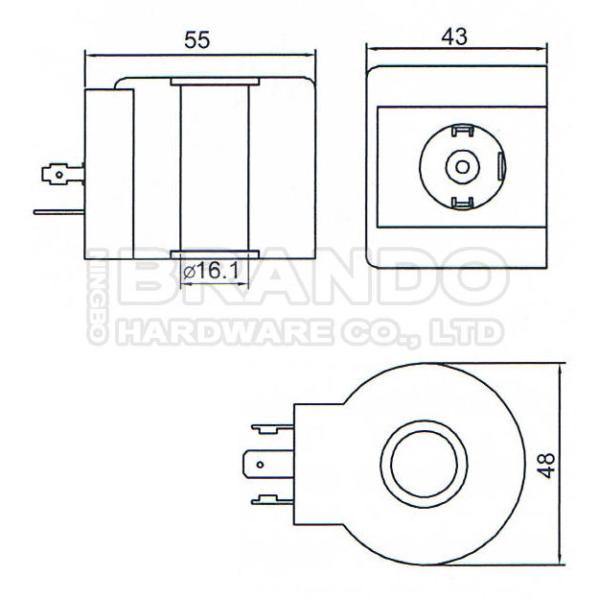 Water Solenoid Valve Coil 12VDC 24VDC 24VAC 110VAC 220VAC 22VA 18W