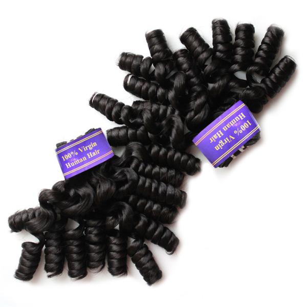 Grade 7A 8A Tangle Free Natural Color  Virgin Peruvian Hair Weaving