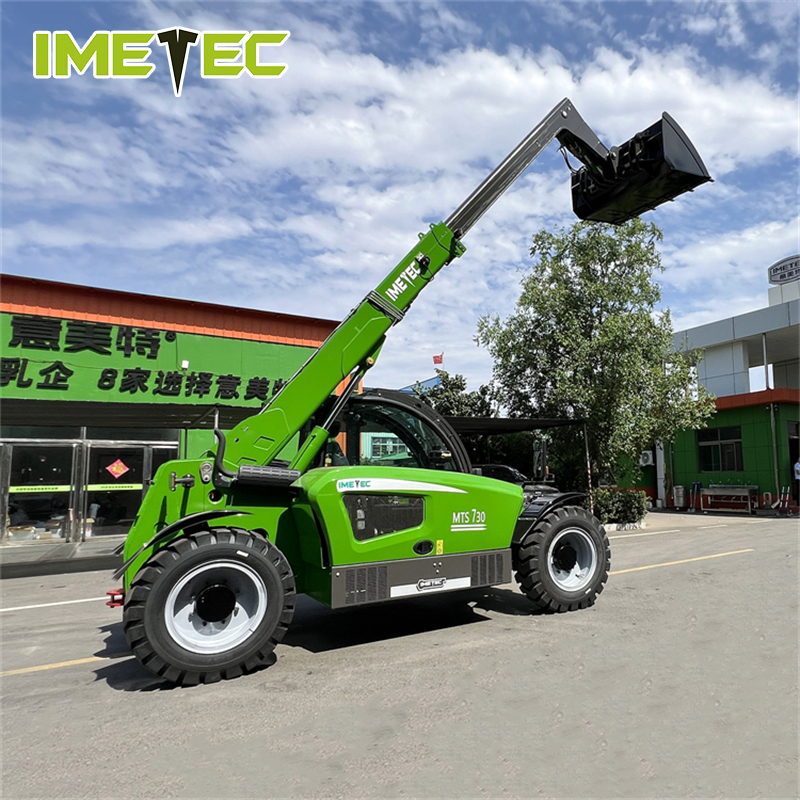 All Terrain 4WD 4WS Telescopic Forklift Crab Steering Telehandler 4 Ton for Muddy Slope Ground